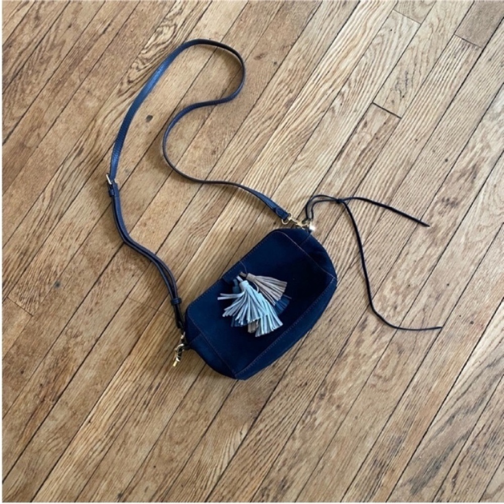 Rebecca Minkoff Blue Tassel Crossbody Bag